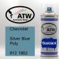 Preview: Chevrolet, Silver Blue Poly, 912 1962: 400ml Sprühdose, von ATW Autoteile West.